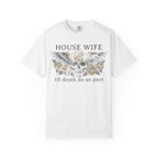 House Wife Til Death Do Us Part - Winged Skull Tee